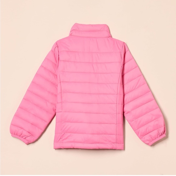 Amazon Essentials Girls Lightweight Water-Resistant Mock Puffer Jacket Small - Picture 2 of 7